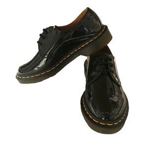 Dr. Martens 1461 the original black patent leather lace up oxford derby shoes 7
